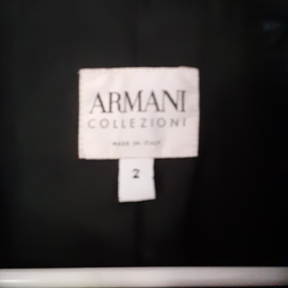 Armani collezioni black tweed fringe blazer - Picture 4 of 9